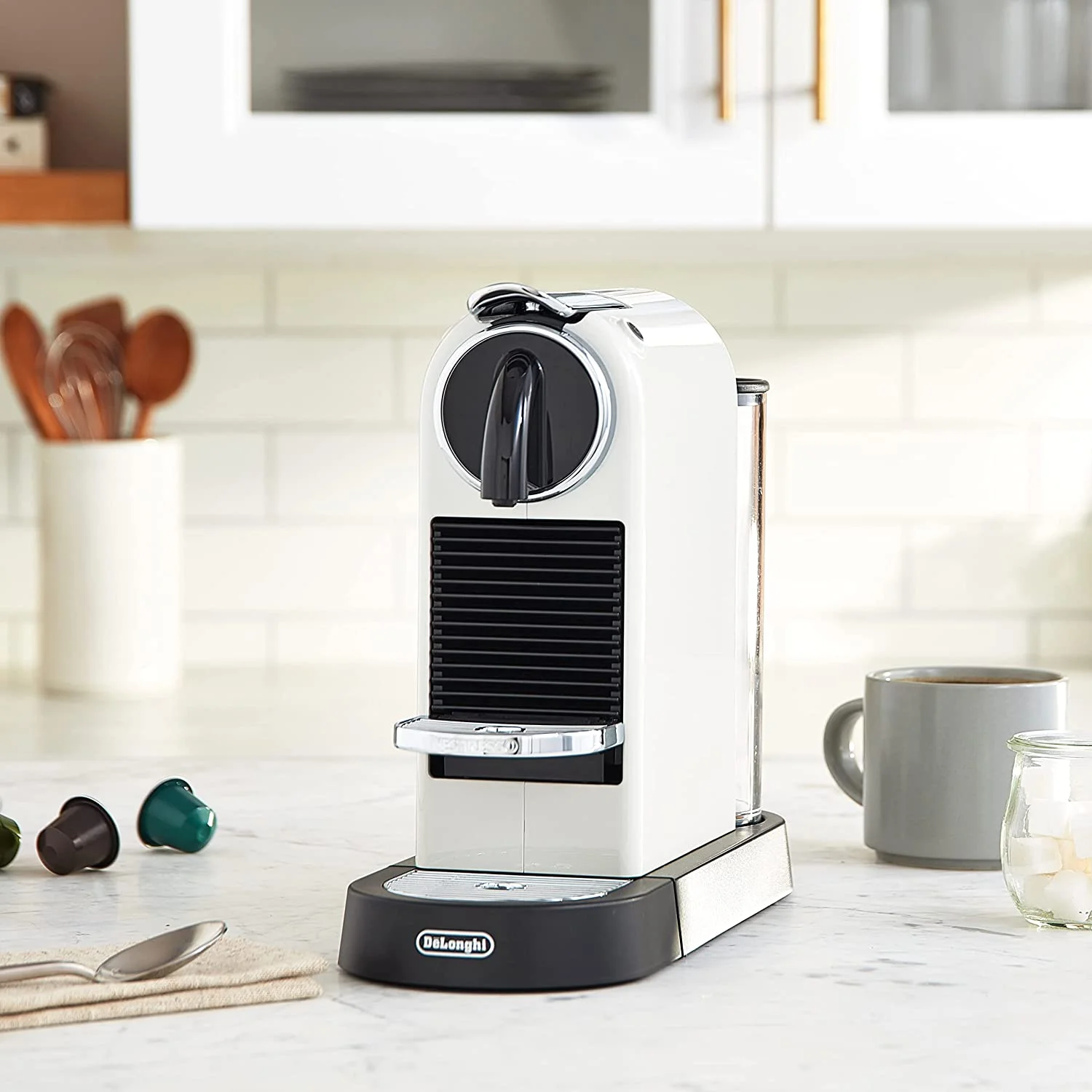Nespresso CitiZ Coffee and Espresso Machine by De'Longhi with Milk Frother  Black