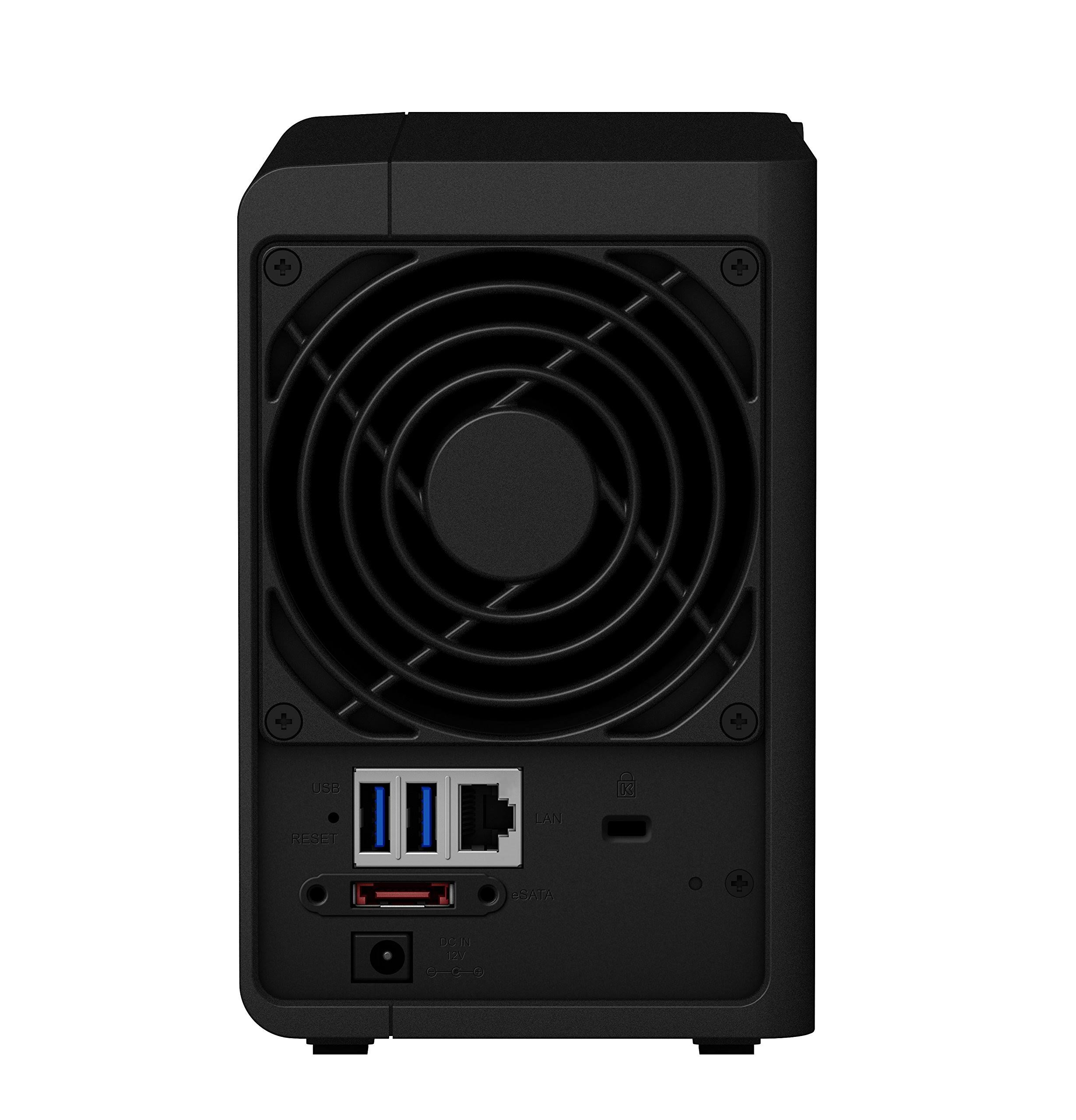 Synology Disk Station DS218+ 2-Bay Diskless NAS Server - SATA 6Gb/s, eSATA 6Gb/s