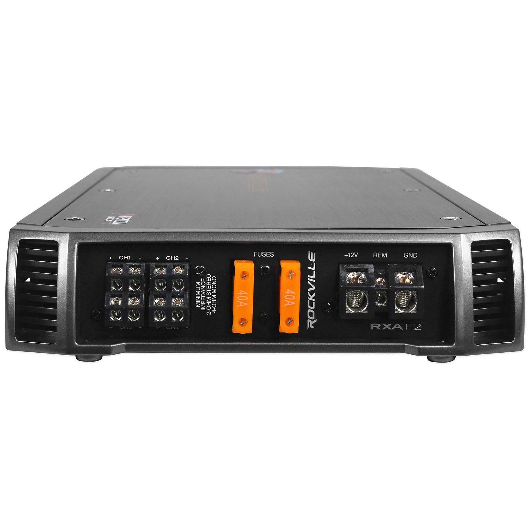 Rockville RXA - F2 2400 Watt Peak / 600W RMS 4 Channel Amplifier Car Audio Amp
