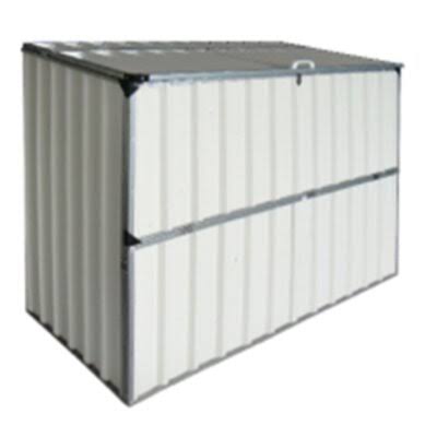 4 ft. W x 3 ft. D Lean to Garbage Metal Horizontal Storage Shed ClickWell Sheds