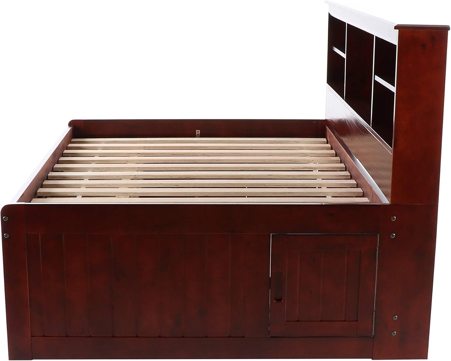 Discovery World Furniture Full Bookcase Daybed with 3 Drawers & Trundle Merlot