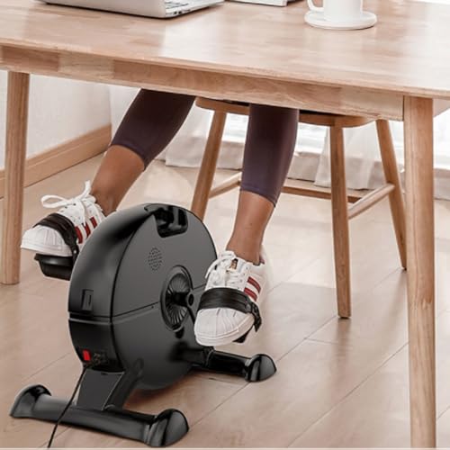 Exercise Bike Household Electric Exercise Bike Under Desk Bike Pedal Exerciser , Mini Exercise Bike for Arm/Leg Exercise, Pedal Exerciser for Seniors with LCD Display Under Desk Bike Pedal Exerciser