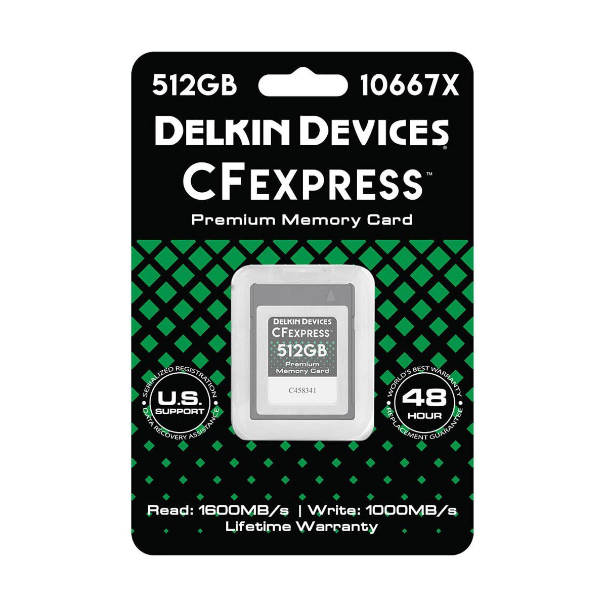Delkin Devices 512gb CFexpress Power Memory Card