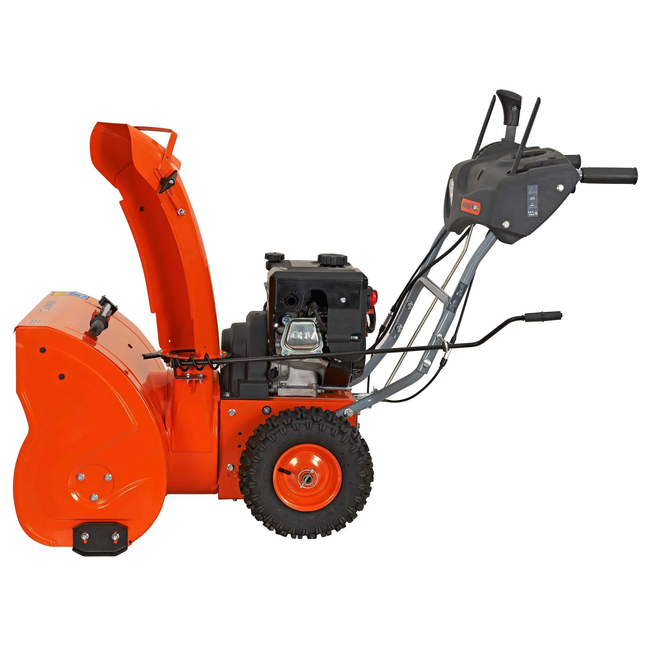 26 in. 212 cc Two-stage Self-propelled Gas Snow Blower with Push-button Electric Start and Headlight