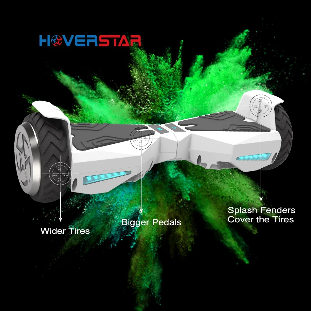Hoverboard 6.5" UL 2272 Listed Two-Wheel Self Balancing Electric Scooter White