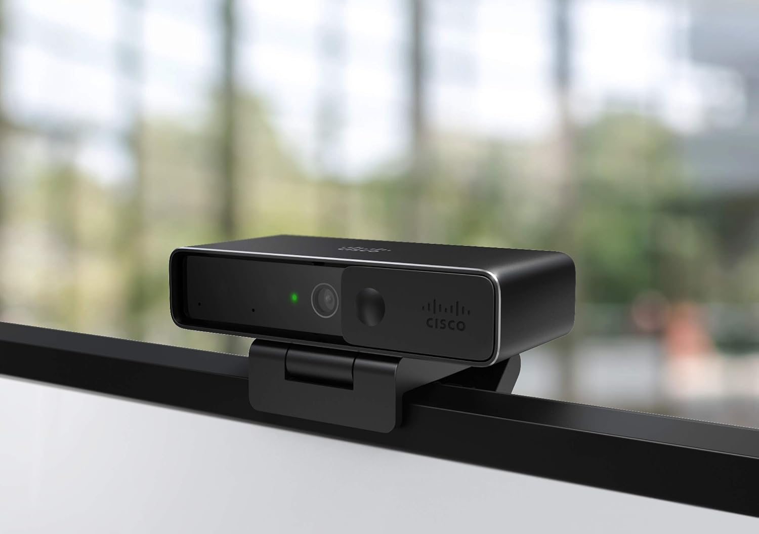 Cisco Webex Desk Camera with up to 4K Ultra HD Video, Dual Microphones, iHDR Enabled Low-Light Performance, Carbon Black, 1-Year Limited Hardware Warranty (CD-DSKCAM-C-US)