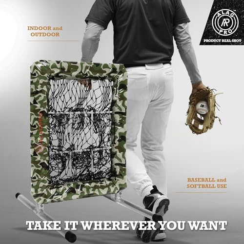 ALAGPRO® The Original 9 Hole Pitching Net with Strike Zone Pocket | Pitching Target for Baseball & Softball Pitchers