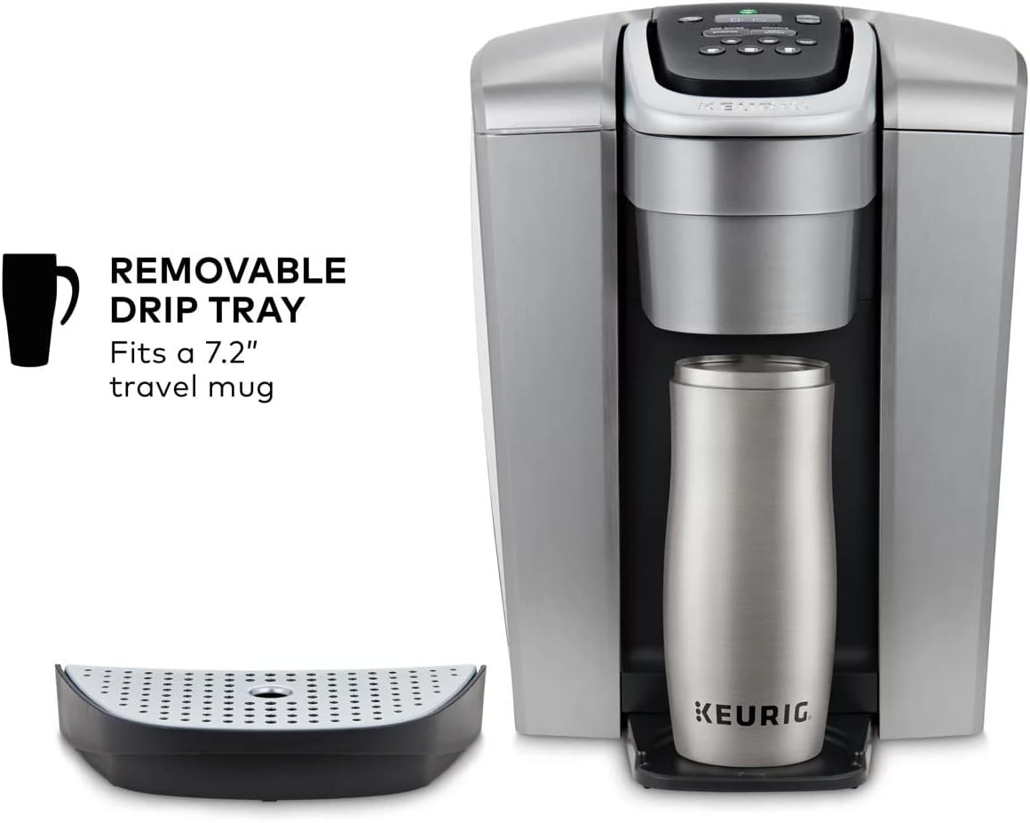 Keurig K-Elite Single Serve K-Cup Pod Programmable Coffeemaker (Brushed Silver)