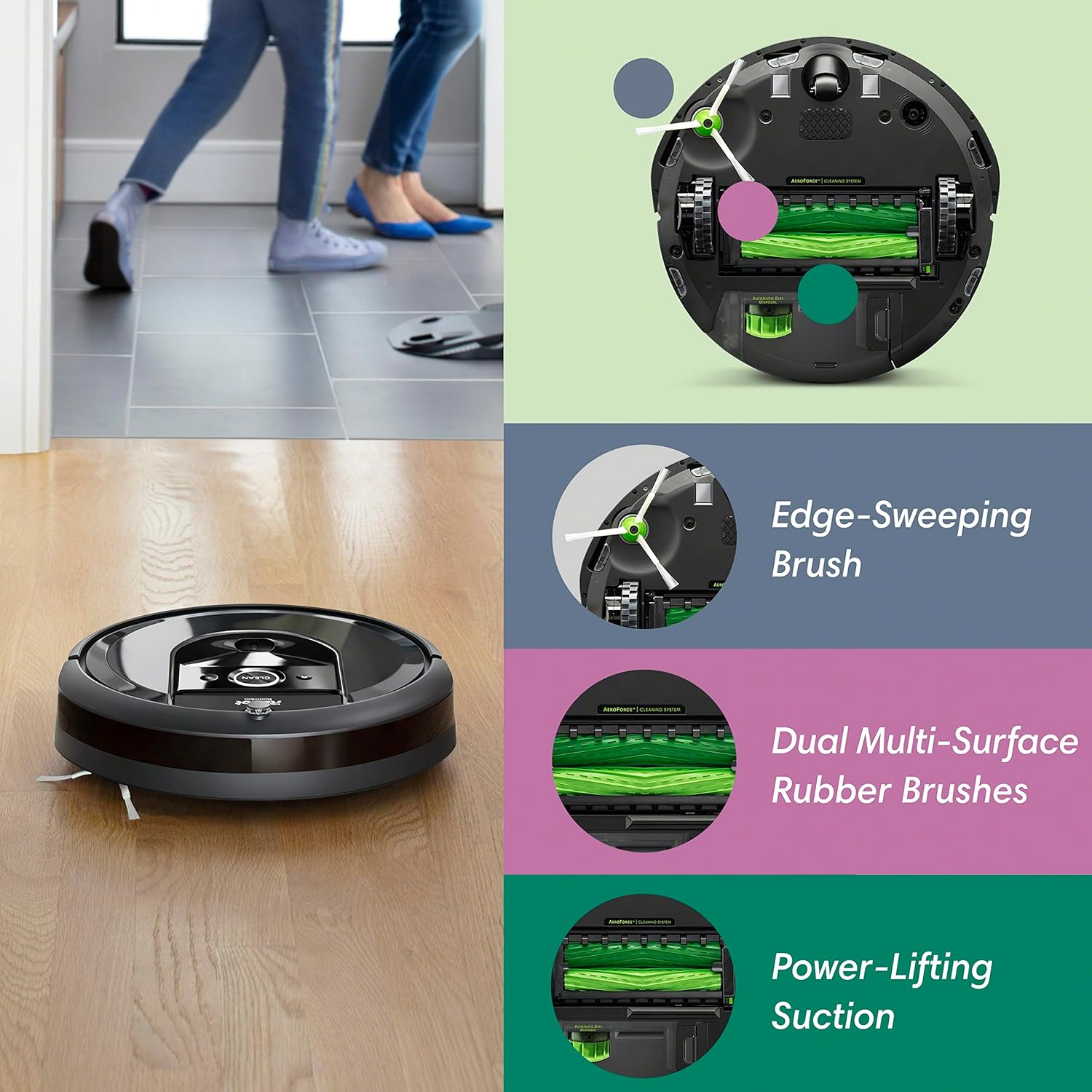 Wifi Connected Roomba® i7+ Self-Emptying Robot Vacuum