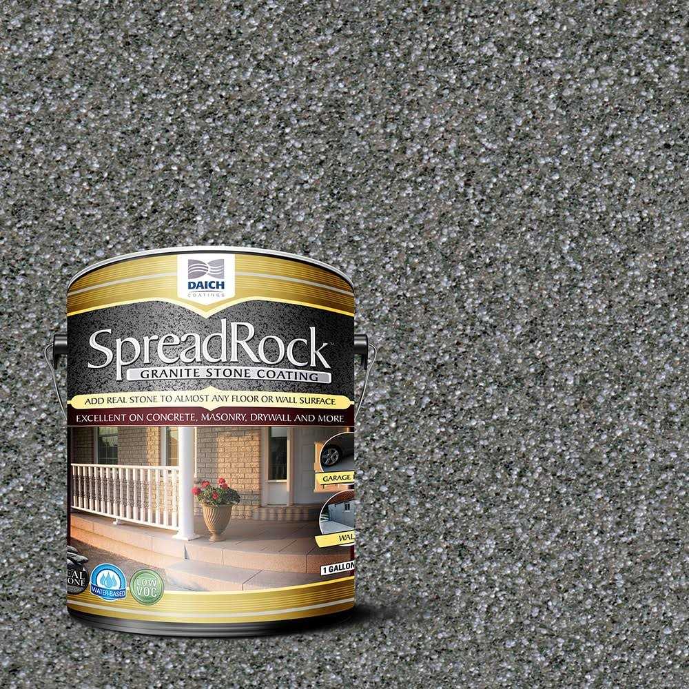 SpreadRock Granite Stone Coating 1 Gal Satin Interior/Exterior Concrete Resurfacer and Sealer