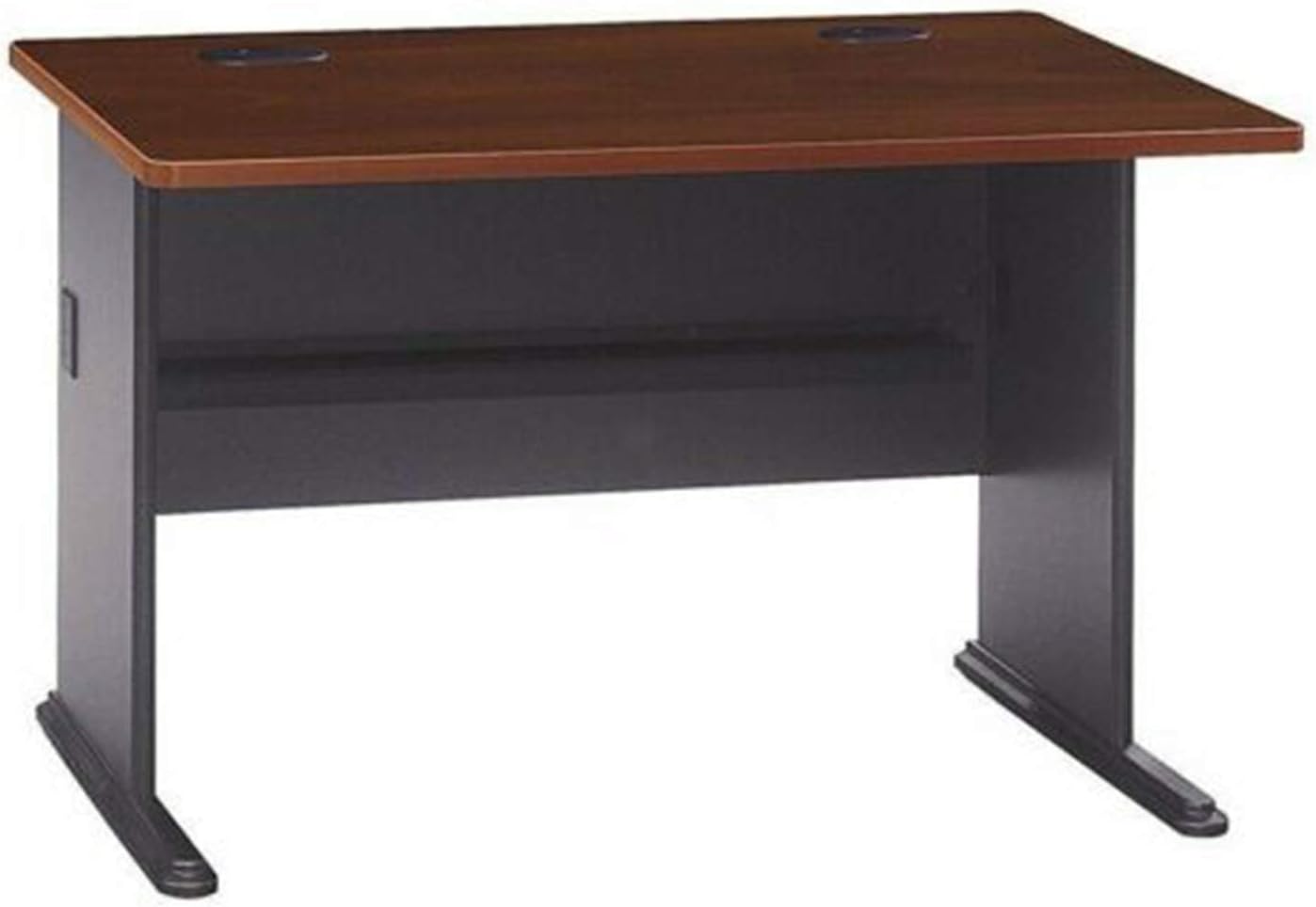 Cherry 48 Inches Modern C-Leg Shape Desk Table Computer Study Writing PC Laptop Workstation Gaming File Furniture Home Office Corner Wood 47.52" W x 26.81" D x 29.80" H