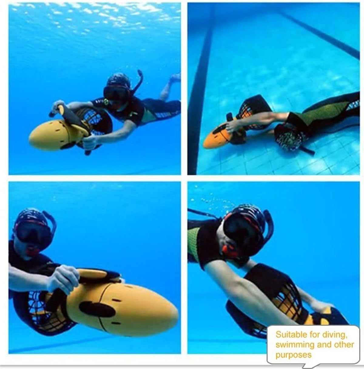 High-power Sea Scooter Underwater Propeller Diving Equipment Assisted Swimming Equipment Underwater Rescue Equipment(Without Battery)