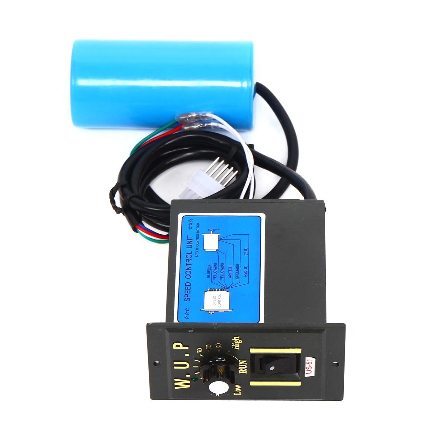 AC High Torque Motor,250W Electric Single-Phase Motor Reversible Motor with Variable Speed Adjustable Controller Governor Geared Motor 110V