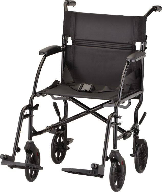 Nova Medical Lightweight Transport Wheelchair, Black 379BK