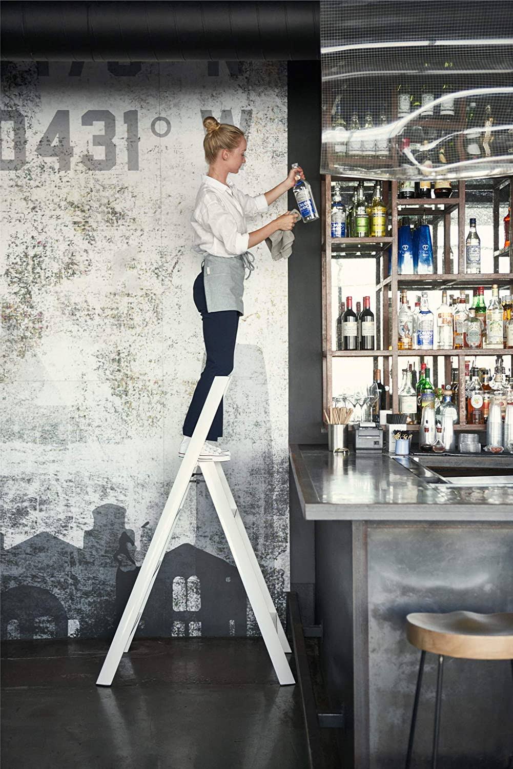 Lucano Step Ladder, 4, White