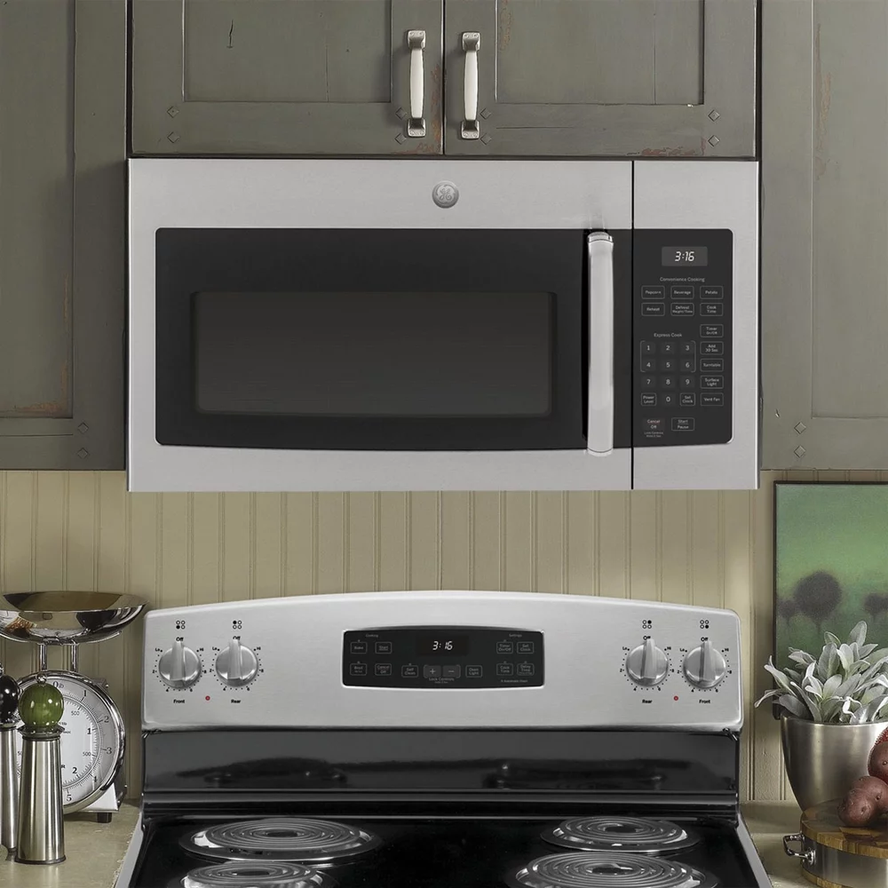 General Electric GE 1.6 Cu. Ft. Over-the-Range Microwave Oven Stainless Steel, JVM3160RFSS
