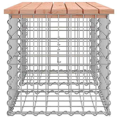 Patio Bench, Patio Bench Outdoor Bench Porch Bench Park Bench Suitable for Porch Living Room Bedroom Garage Gabion Design 40.6"x12.4"x16.5" Solid Wood Pine