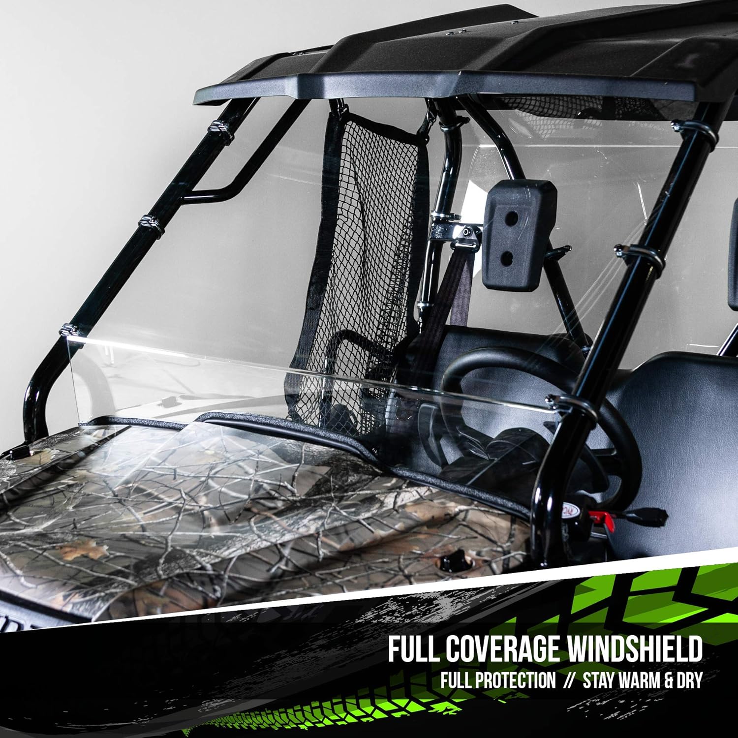 Compatible with Honda Pioneer 500 Full UTV Windshield 3/16" - Models 2016 & older - Made in the USA!.
