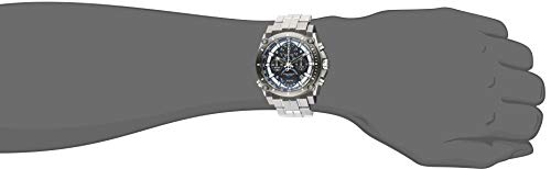 Bulova Men's Icon High Precision Quartz Chronograph Watch, Curved Mineral Crystal, 300m Water Resistant, Continuous Sweeping Secondhand, Luminous Markers