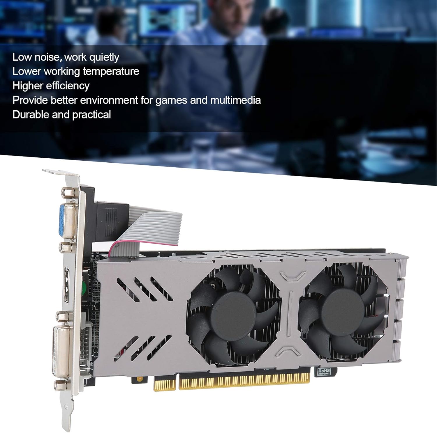 Vbestlife 4G 128 bit Graphics Card, PCI Express 3.0 Graphics, Gaming Graphics Cards, DDR5 Computer Graphics Card, Computer Components Accessories for Computers, Offices, desktops