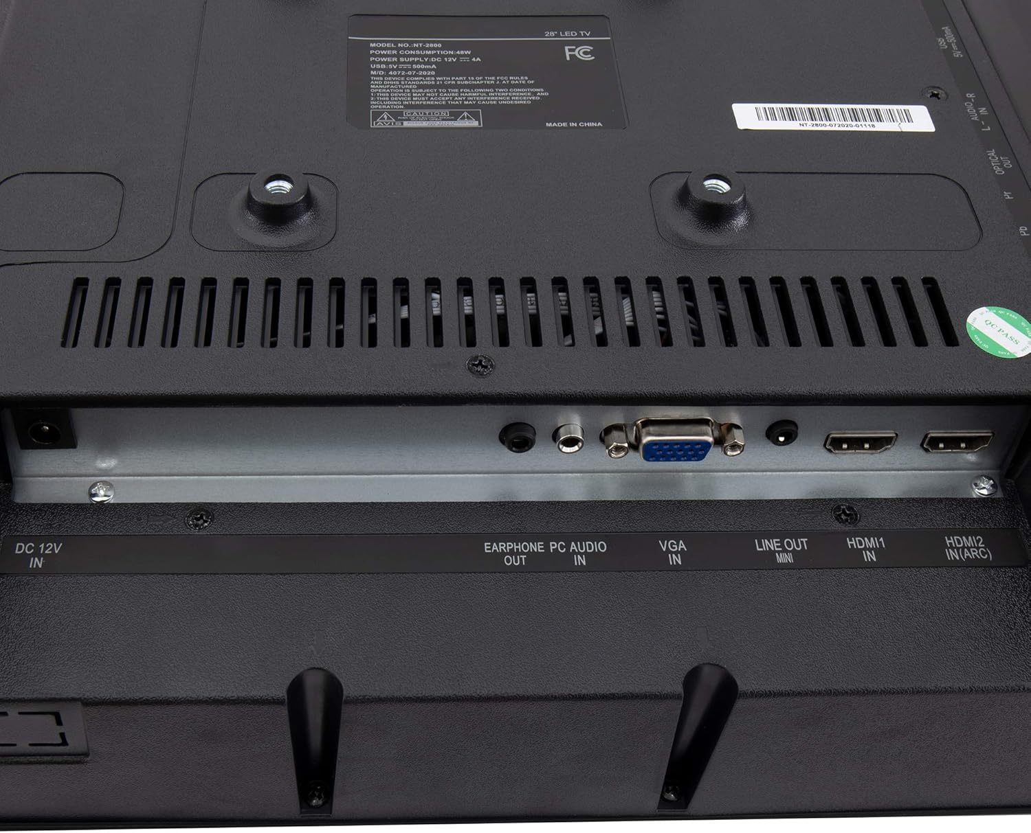 RecPro RV TV 28"| 720p HD | 12v DC or 120v AC | 3X HDMI Ports | Built-in Tuner for Local Stations
