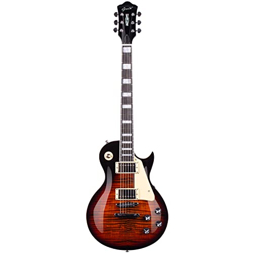 GROTE Guitar Solid Body Electric Guitar with Gigbag LPYS-006 (Purple)
