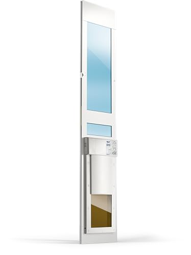 Power Pet Electronic Dog Door - High Tech Pet Electronic Pet Doors - Fully Automatic Sliding e-Glass Electronic Dog Doors - Large Pets up to 100 lbs - Tall 92-3/4 - 96 Patio Doors - PX2-SEGT