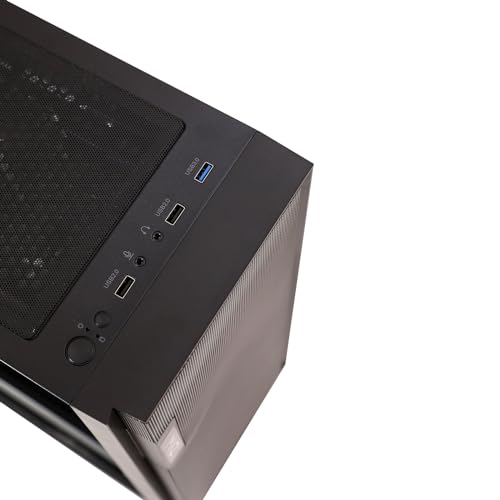 MXZ Gaming PC Desktop Computer,Intel I5 12400F 4.4GHz,RTX 2060S,16GB DDR4 3200,500GB SSD, 5RGB Fans,Win 10 Pro Ready(I5 12400F | RTX 2060S)