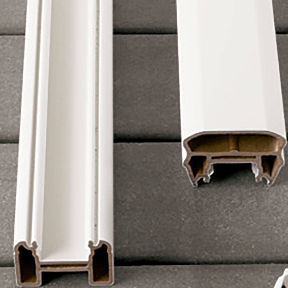 Trex Transcend 67.5 in. Composite White Universal Top or Bottom Rail