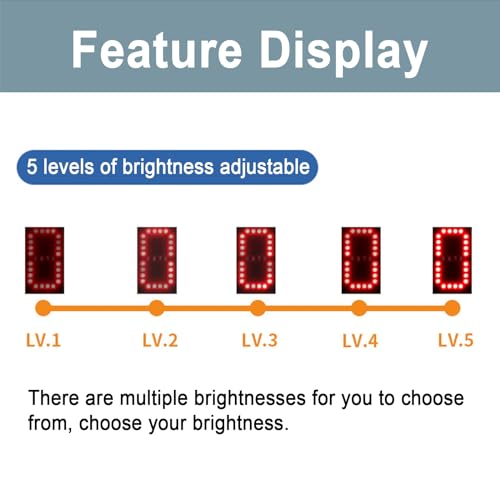 Digital Scoreboard with Remote, LED Super Bright Electronic Scoreboard, Portable Scoreboard, for Tennis, Badminton, Volleyball, etc.