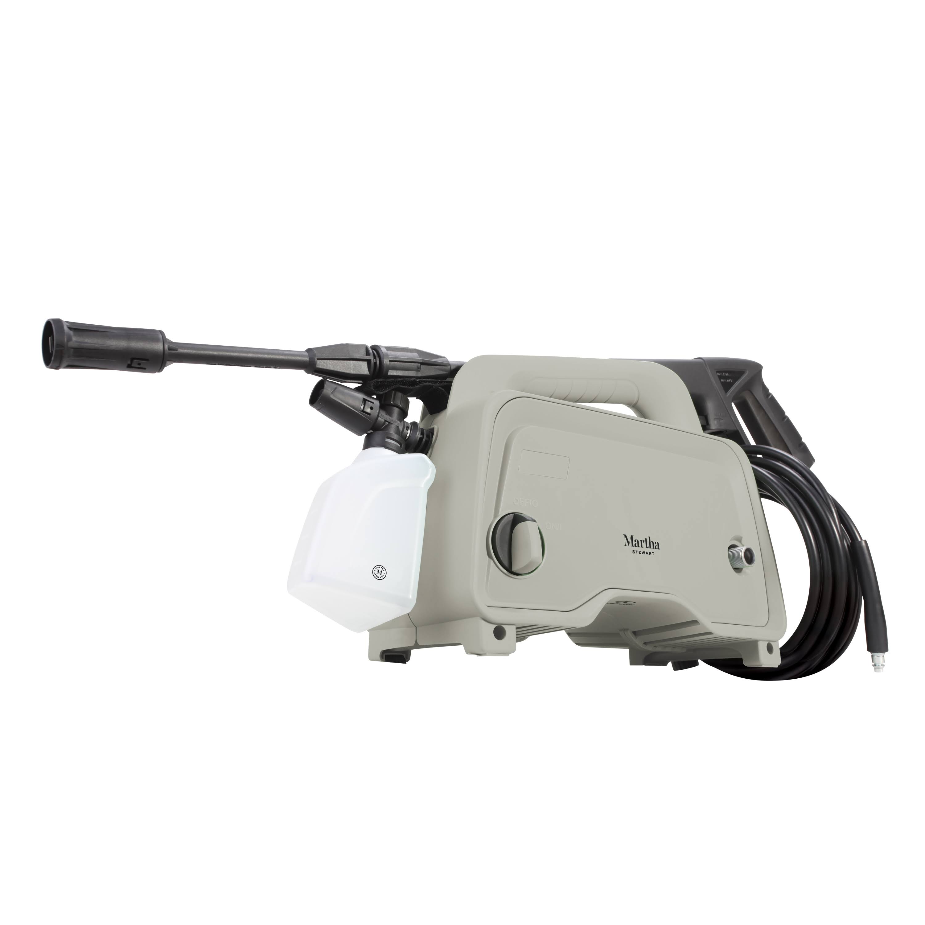 Martha Stewart MTS-1300PW-MPL-RM 1450 Max PSI 1.4 GPM 11 Amp Electric Pressure Washer with Adjustable Spray Wand, Slate