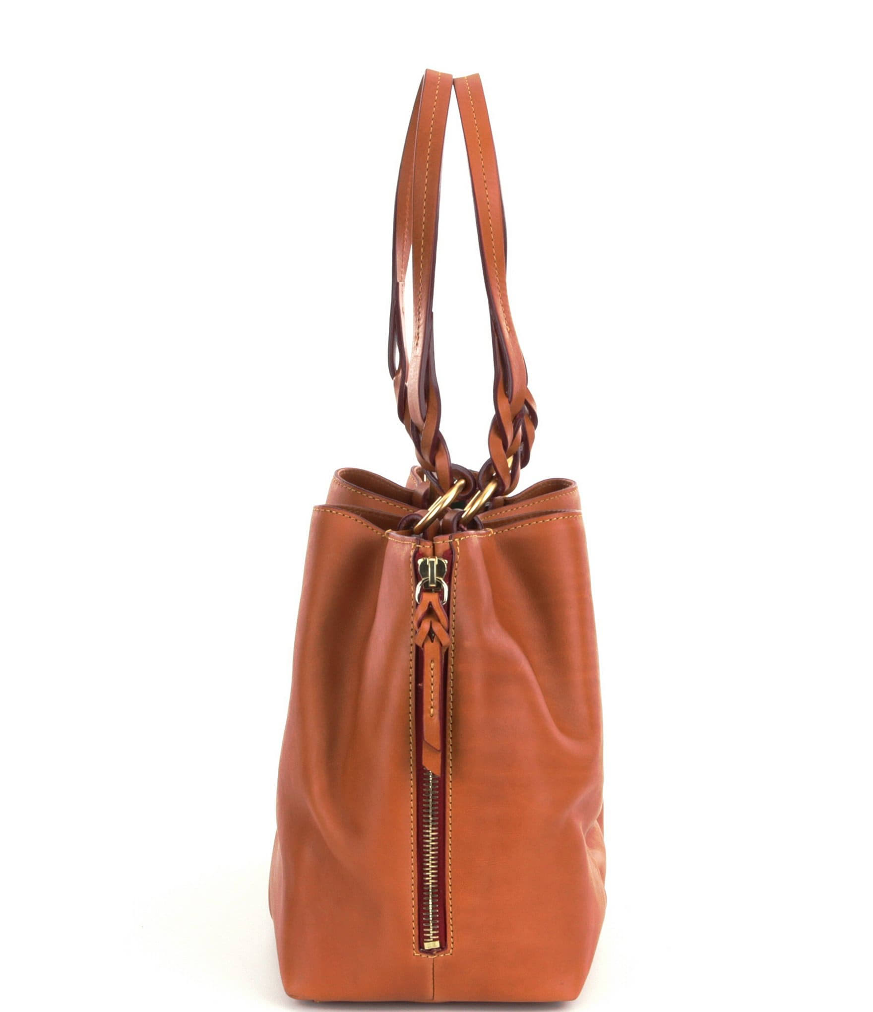Dooney u0026 Bourke Large Zip Barlow Florentine Leather Black