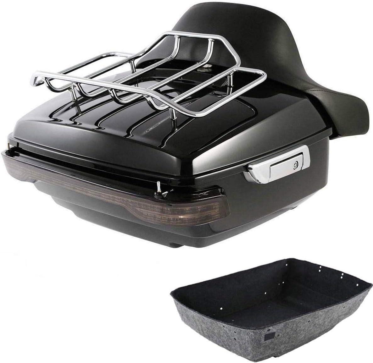 TCMT Pack Trunk Pad w/Speakers Mount Rack Fit For Harley Tour Pack Road Glide 2014-2022