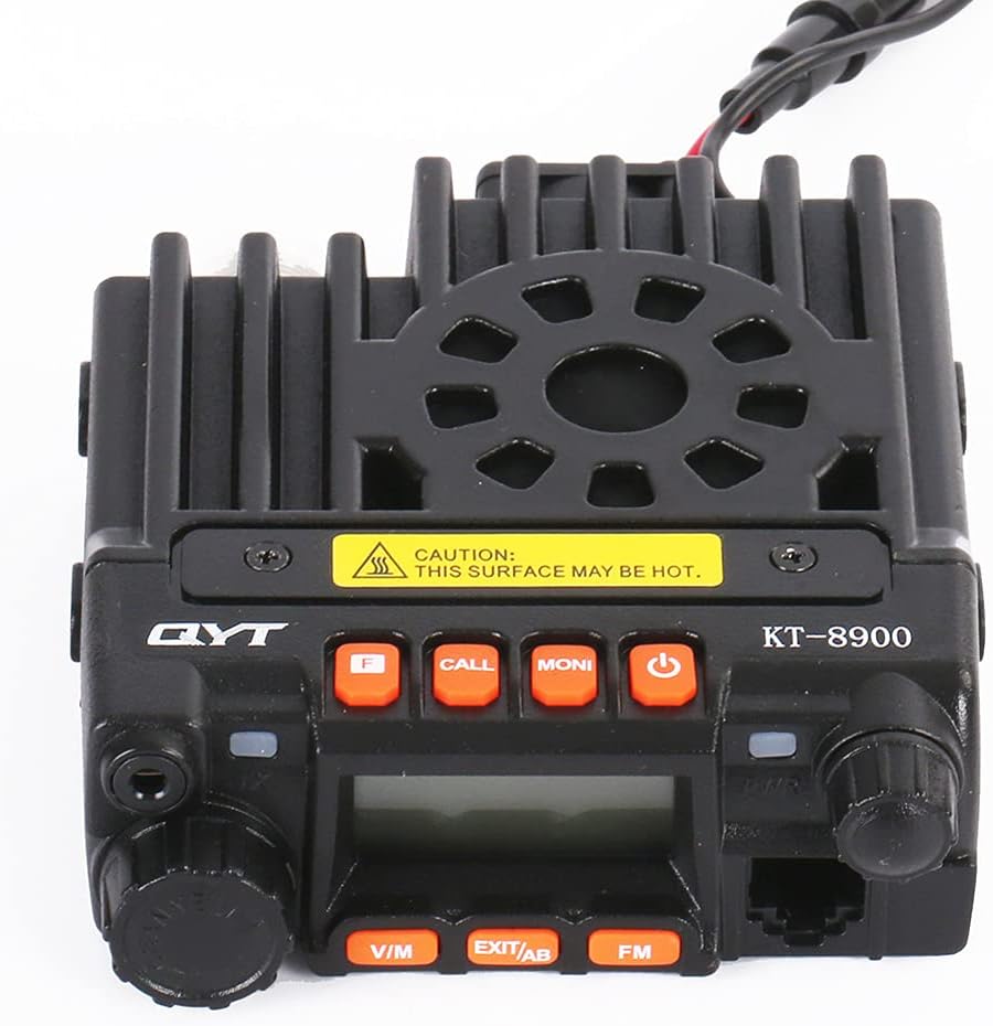 QYT KT-8900 Dual Band 25W Mini Mobile Transceiver VHF UHF Portable Ham Radio with USB Programming Cable