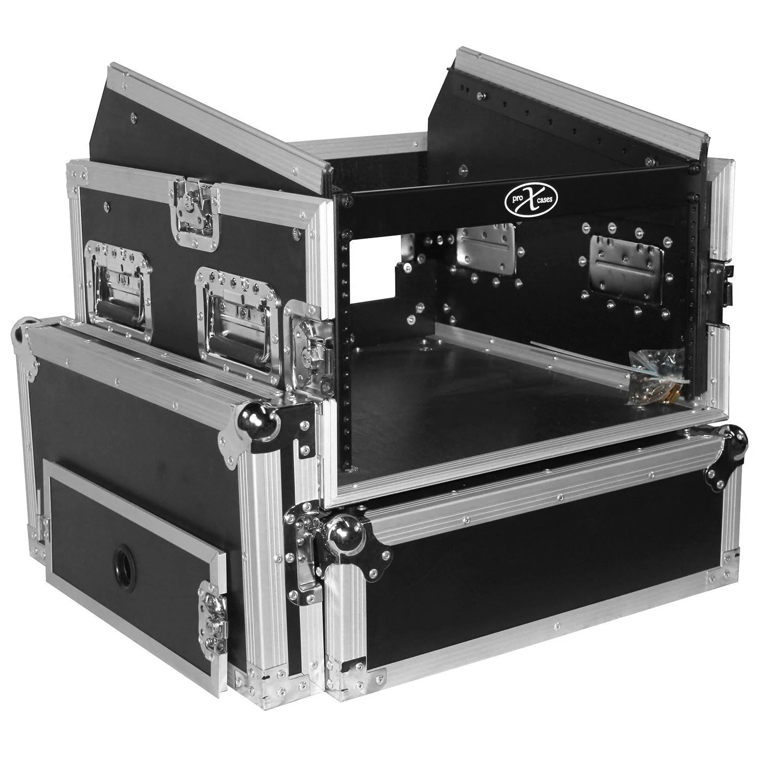 Prox T-6MRSS 6U Rack x 10U Top Mixer DJ Combo Flight Case