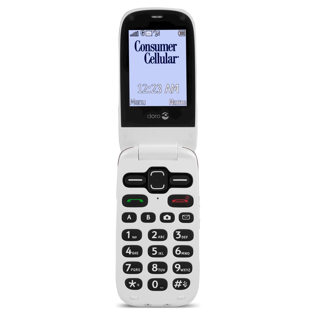 Doro 626 FLIP-BLK Cellphone for Consumer Cellular - Black