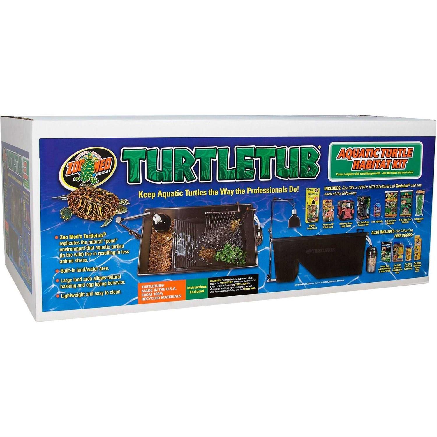Zoo Med Aquatic Turtle Tub Kit - Pet Supplies online store