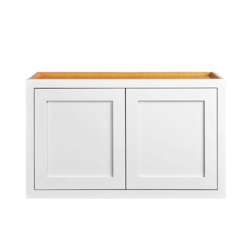 Maplevilles Cabinetry W301814 Inset 30 inch Wide x 18 inch Tall 2 Door Wall Cabinet, White