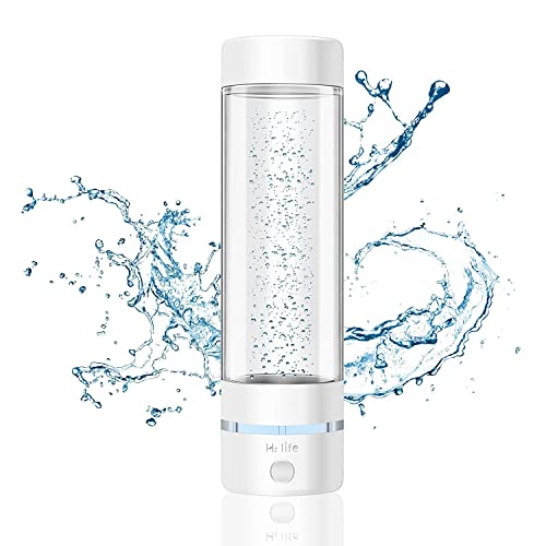 H2 Life Hydrogen Sport Water Bottle, Professional Hydrogen-Rich Water Generator with SPE and PEM, 320ml 3200PPB Dual Mode Hydrogen Water Maker ionized for Travel Hiking Swimming