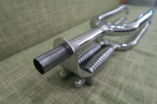 JZSPORTS 26" Springer Fork 1" Threaded,Cruiser Chopper Bike Dual Spring Classical Fork