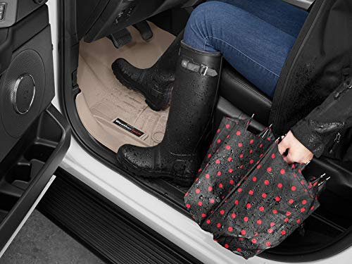 WeatherTech Custom Fit FloorLiners for Toyota RAV4-1st Row (445101), Black