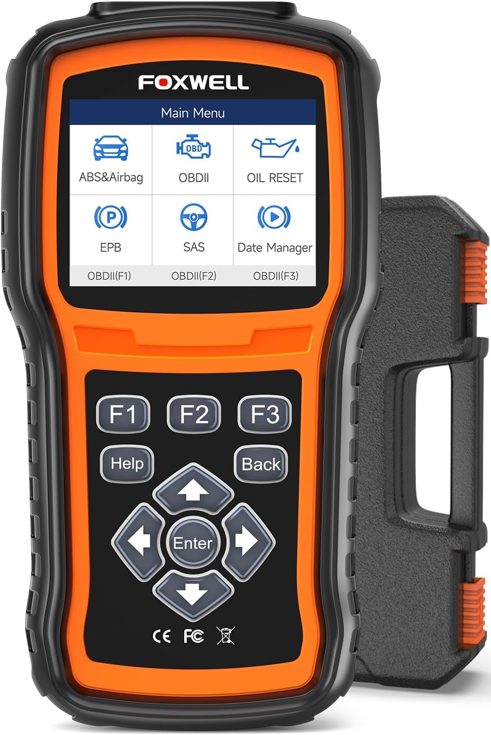 FOXWELL NT630 Plus OBD2 Scanner with ABS and SRS, 2024 ABS Scan Tool Bleeding Brake SRS Scanner Car Code Reader Diagnostic Tool Bidirectional Scanner with Airbag Light Reset SAS Oil Light