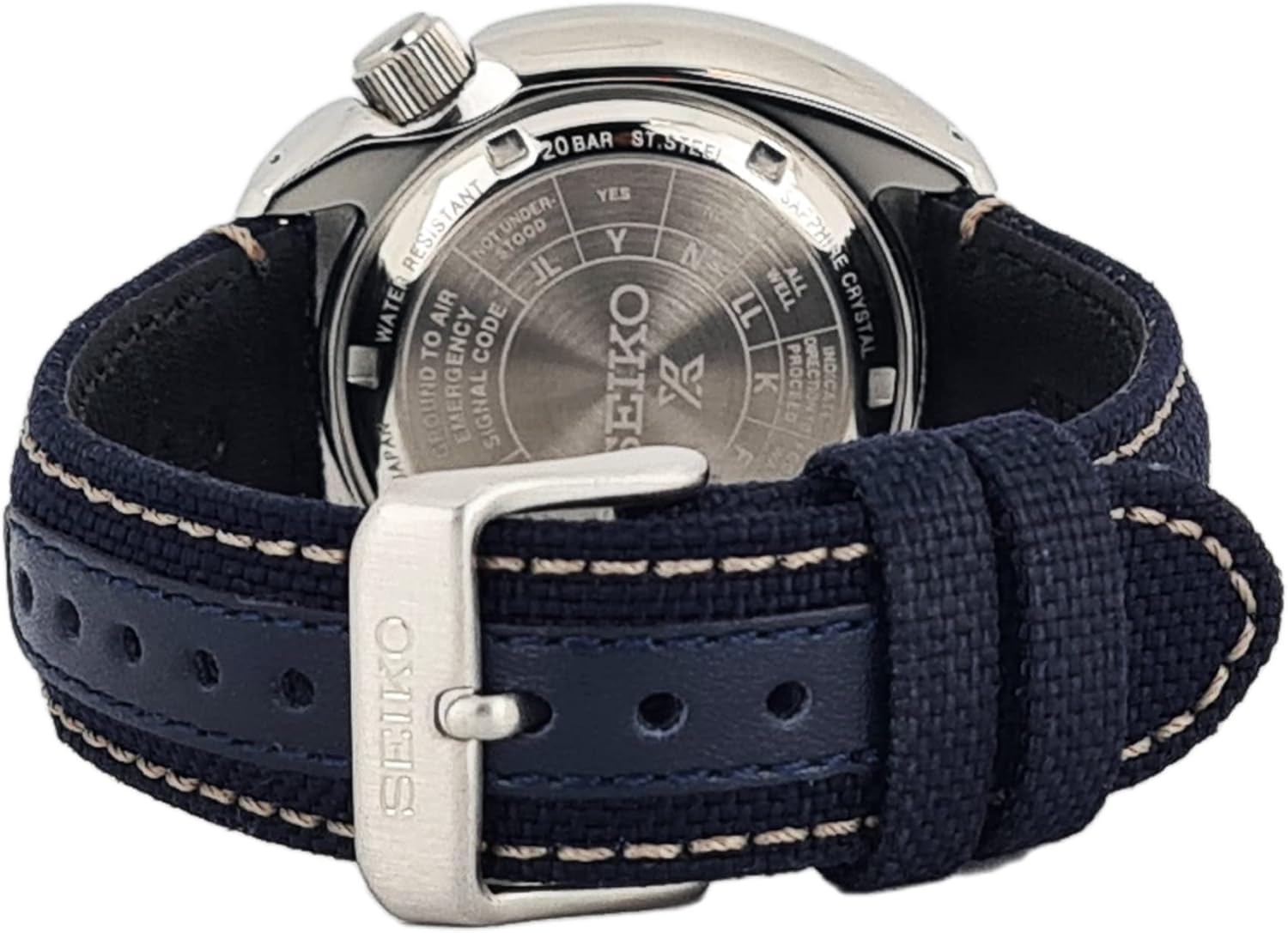 Seiko PROSPEX Nylon Band Analog Watch for Men Blue Dial SRPG15J1, Blue, Blue, Strap