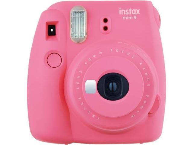Fujifilm Instax Mini 9 Instant Camera Flamingo Pink W Film and Accessories - Polaroid Camera Kit