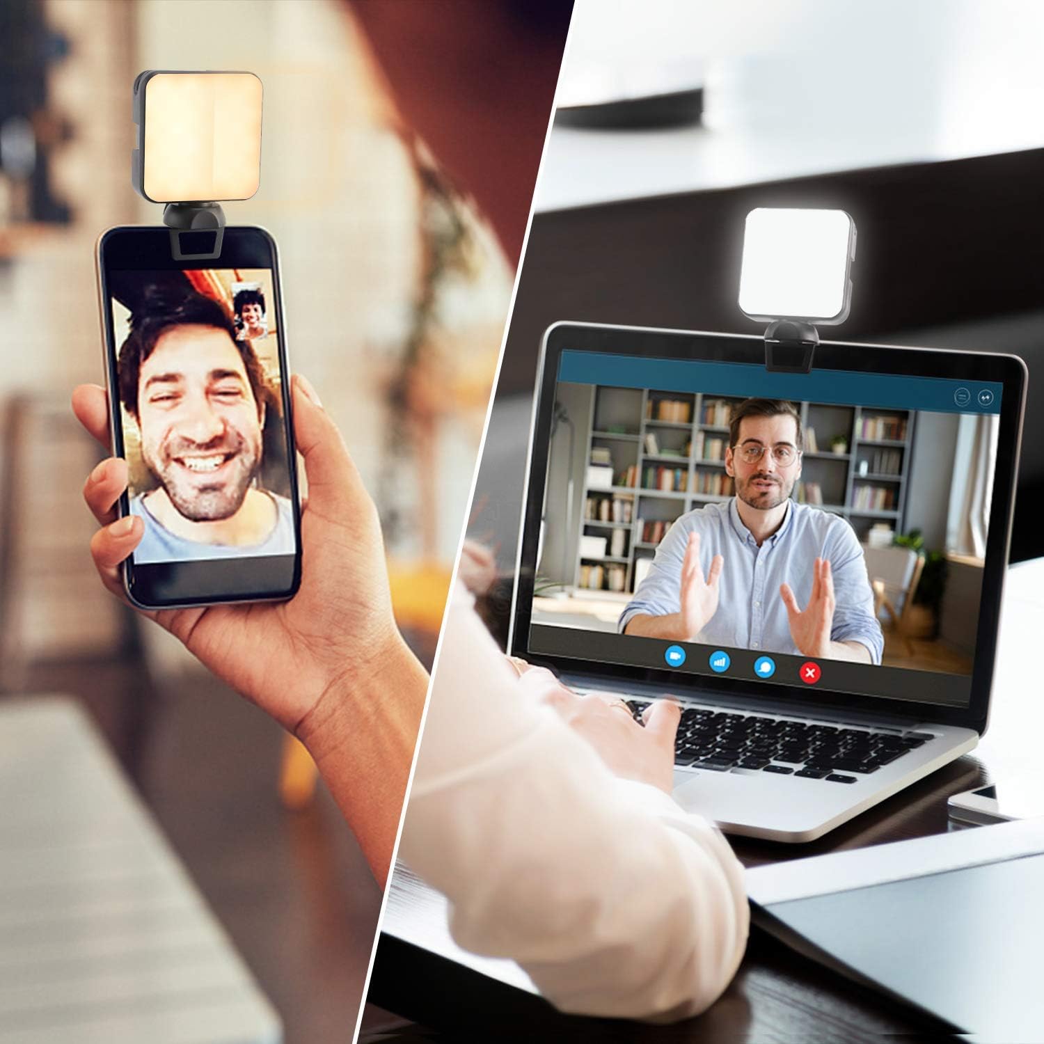 Video Conference Lighting Kit,Laptop Light for Video Conferencing,Zoom Light/Lighting for Zoom Meetings,Remote Working, Self Broadcasting and Live Streaming, Computer with Clip