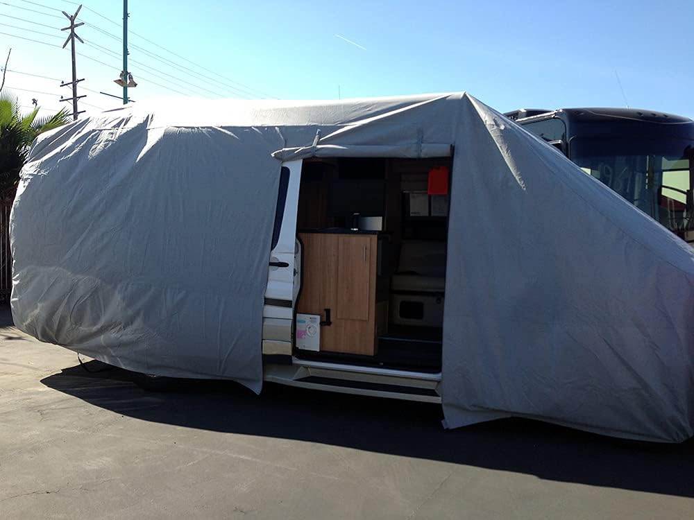 CarsCover Waterproof Class B RV High Top Conversion Van Cover Fit up to 26ft (322 inch) Sprinter, Minibus, Winnebago Era, Roadtrek, Airstream Interstate, Great West, Leisure Travel, Pleasure-Way
