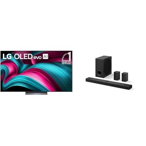 LG 65-Inch Class OLED evo AI 4K C5 Series Smart TV w/Dolby Atmos, Dolby Vision, HDR10, AI Super Upscaling 4K, Filmmaker Mode, Wow Orchestra, Alexa Built-in (OLED65C5PUA, 2025)