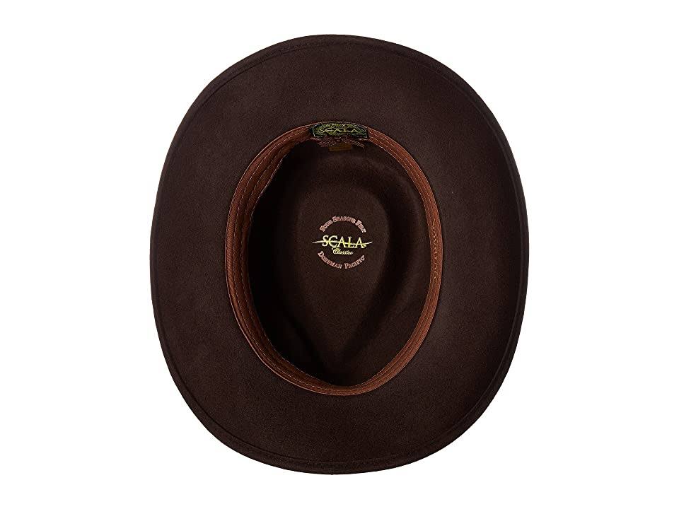 Scala Classico Men&s Crushable Felt Outback Hat