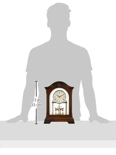 Bulova B1845 Durant Chiming Clock, Walnut