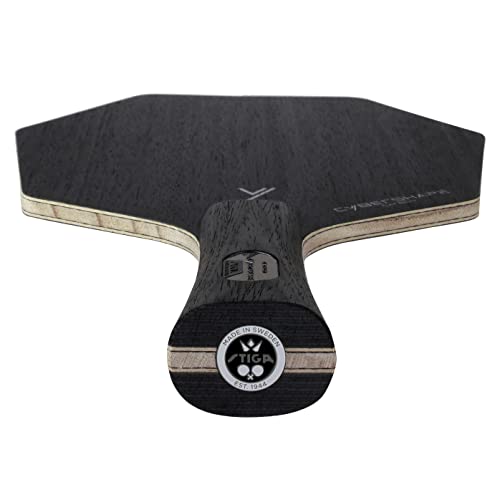 STIGA Cybershape Carbon Table Tennis Blade | Ping Pong Paddle - Unique Design for Larger Hitting Area & Increased Control - Competition Approved